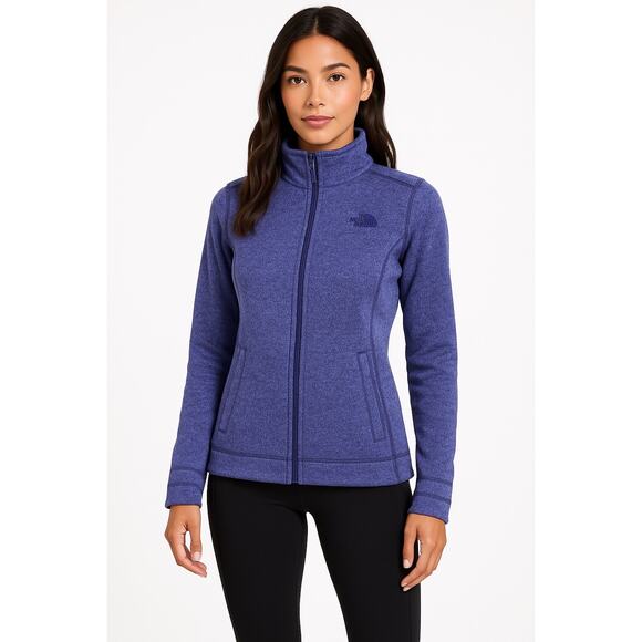 The North Face Purple Full Zip Fleece Jacket Women’s Small - Picture 1 of 6